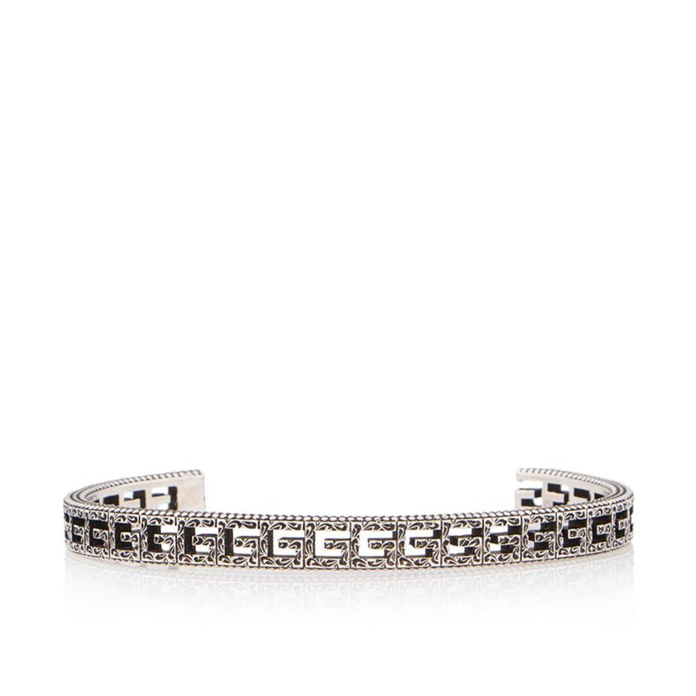Gucci Sterling Silver Square G Cuff